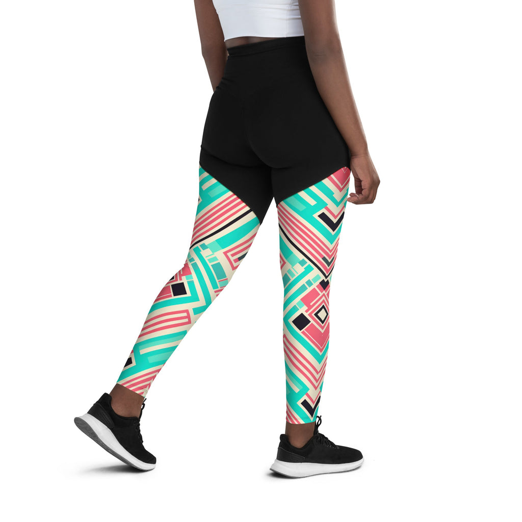 African Print Sports Leggings Funky African