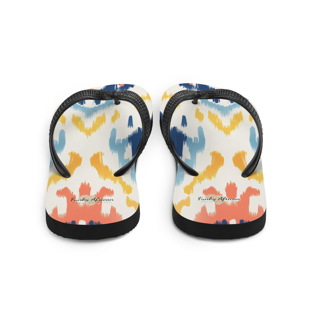 African Print Flip-Flops Funky African