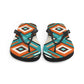 African Print Flip-Flops Funky African