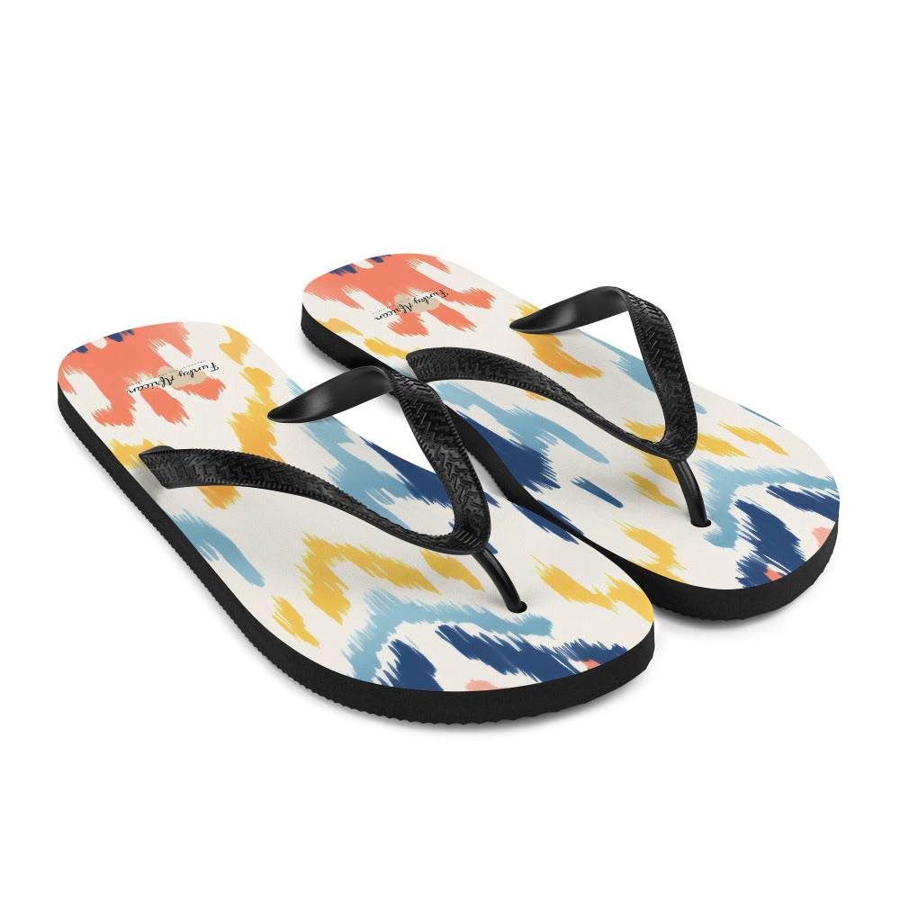 African Print Flip-Flops Funky African