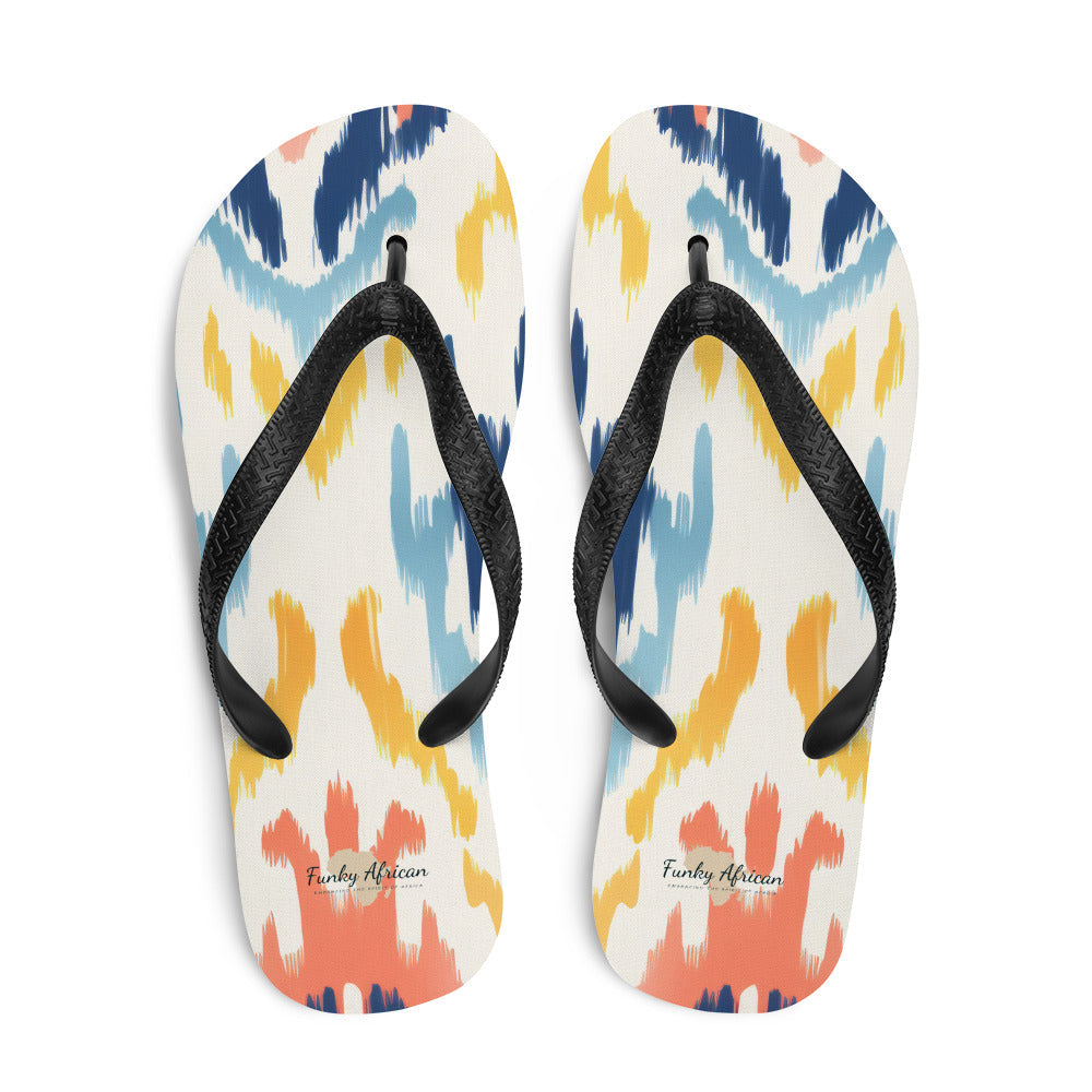 African Print Flip-Flops Funky African