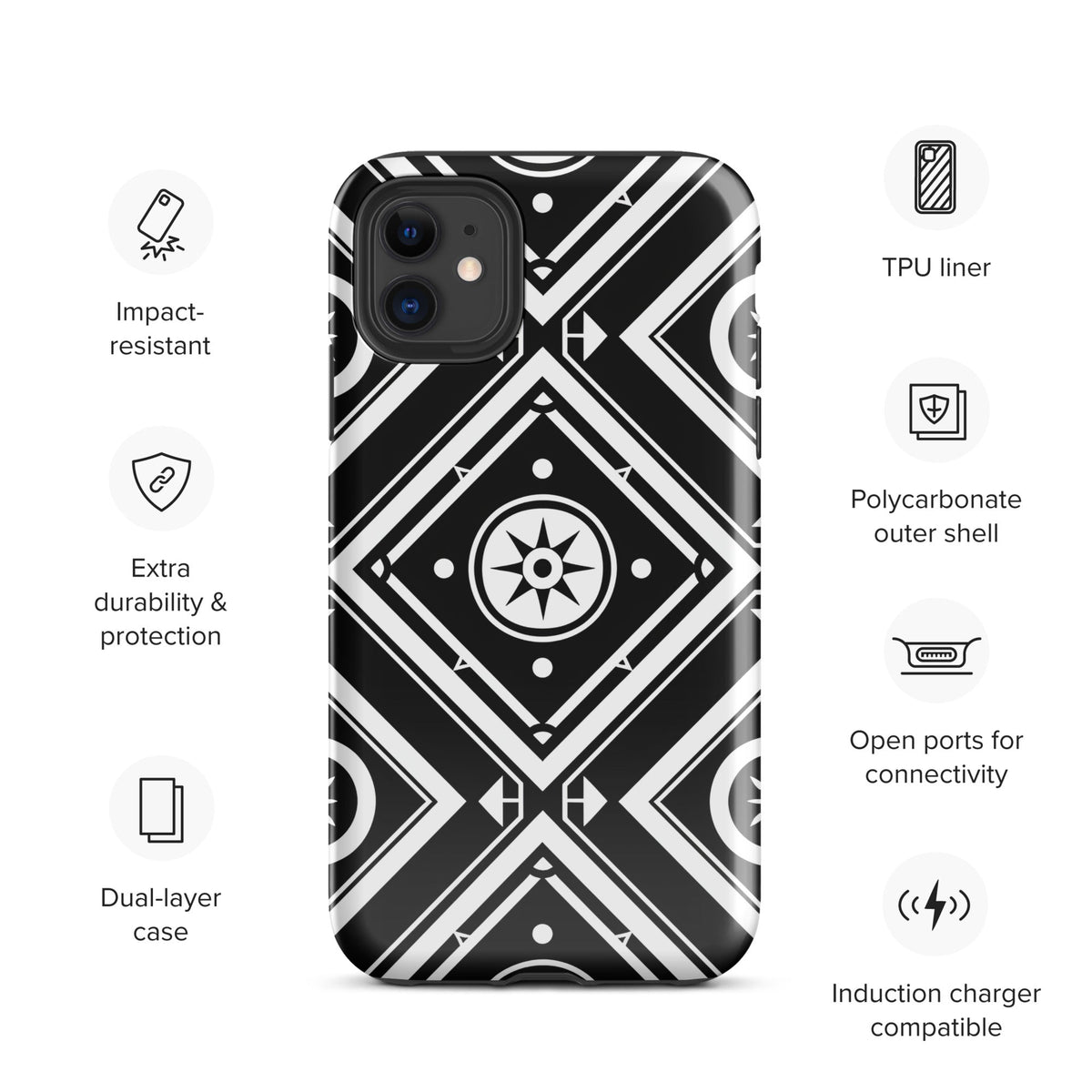 Tough Case for iPhone® Funky African