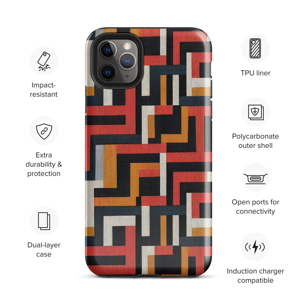 African Print Tough Case for iPhone® Funky African