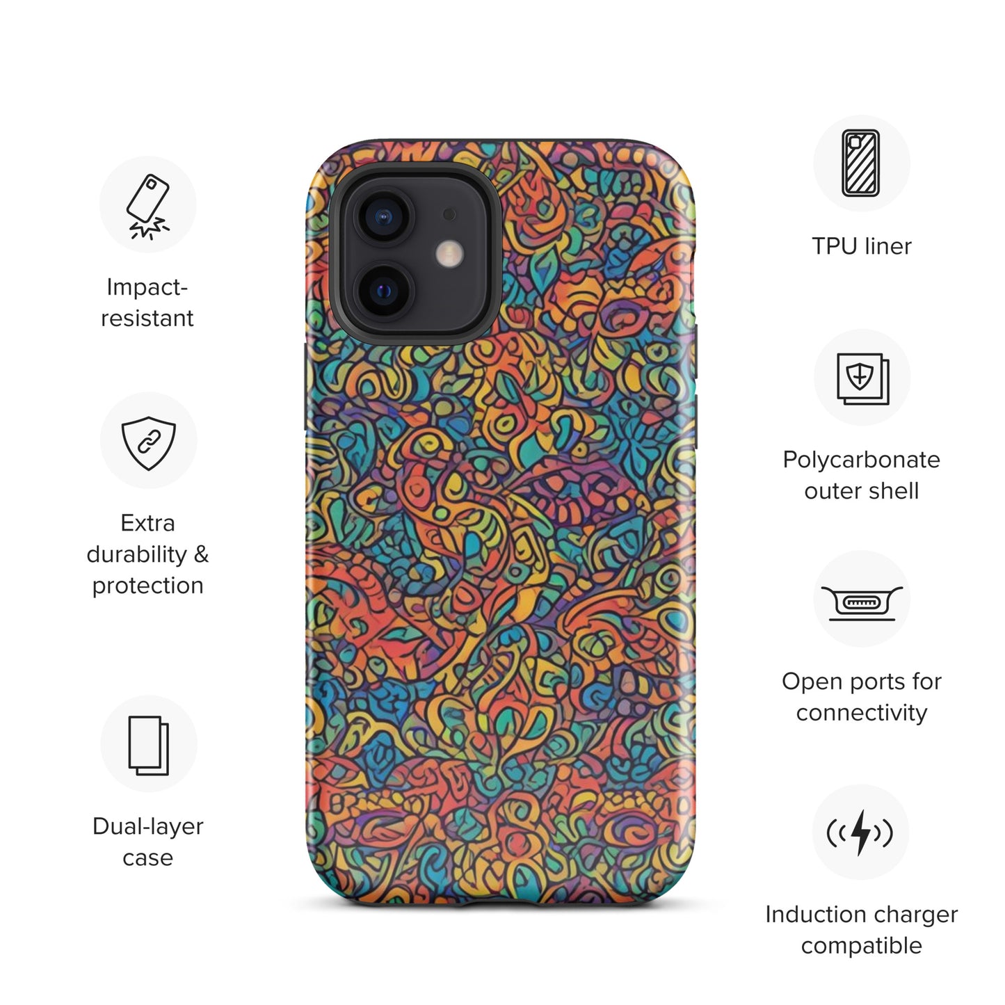 African Print Tough Case for iPhone®