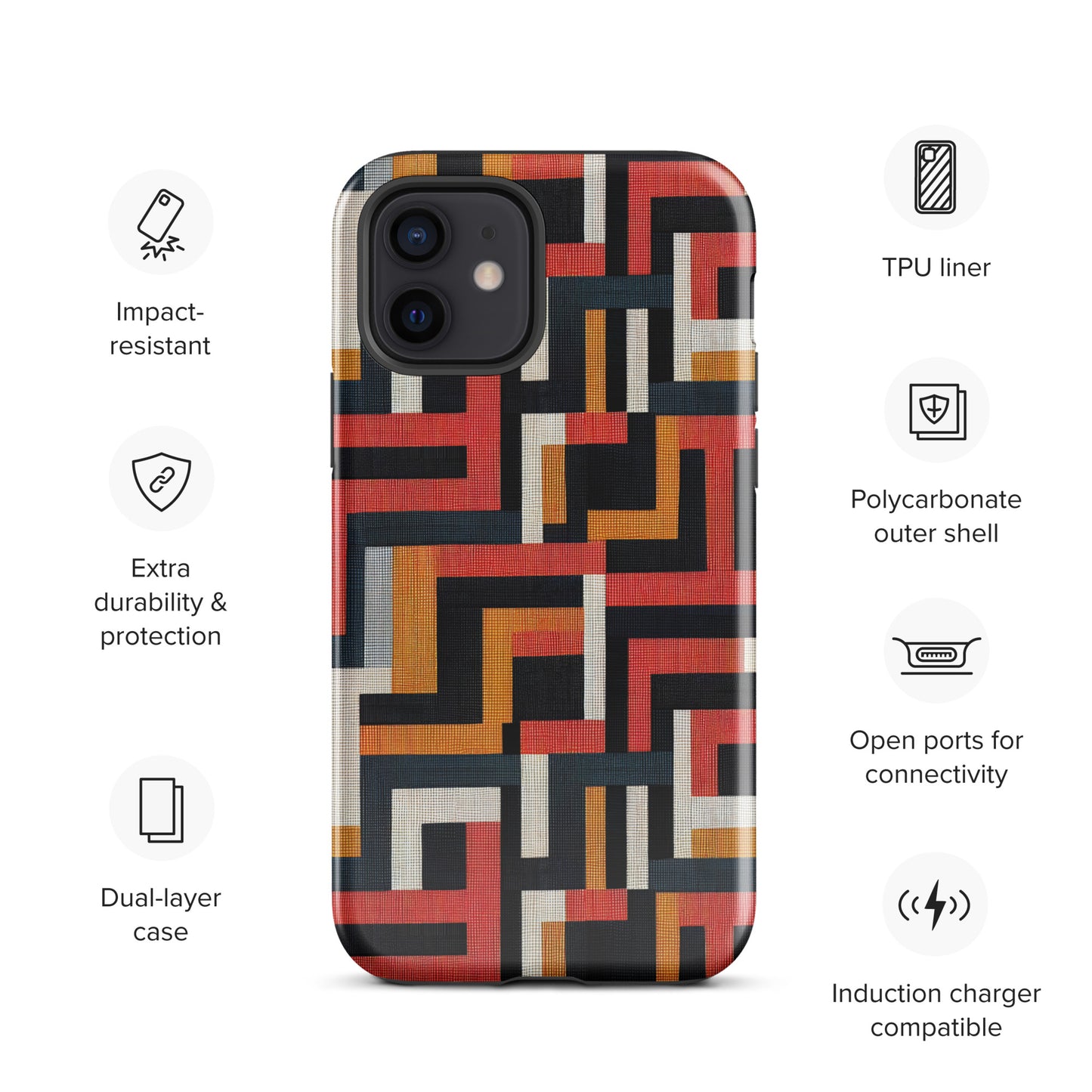 African Print Tough Case for iPhone®