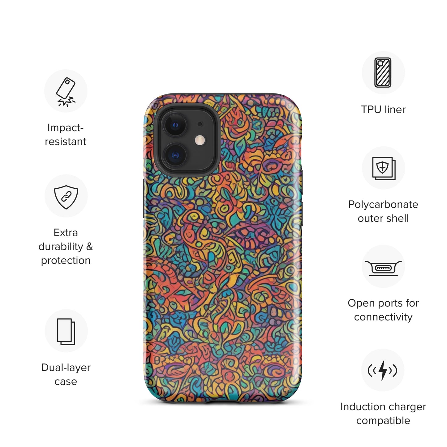 African Print Tough Case for iPhone®