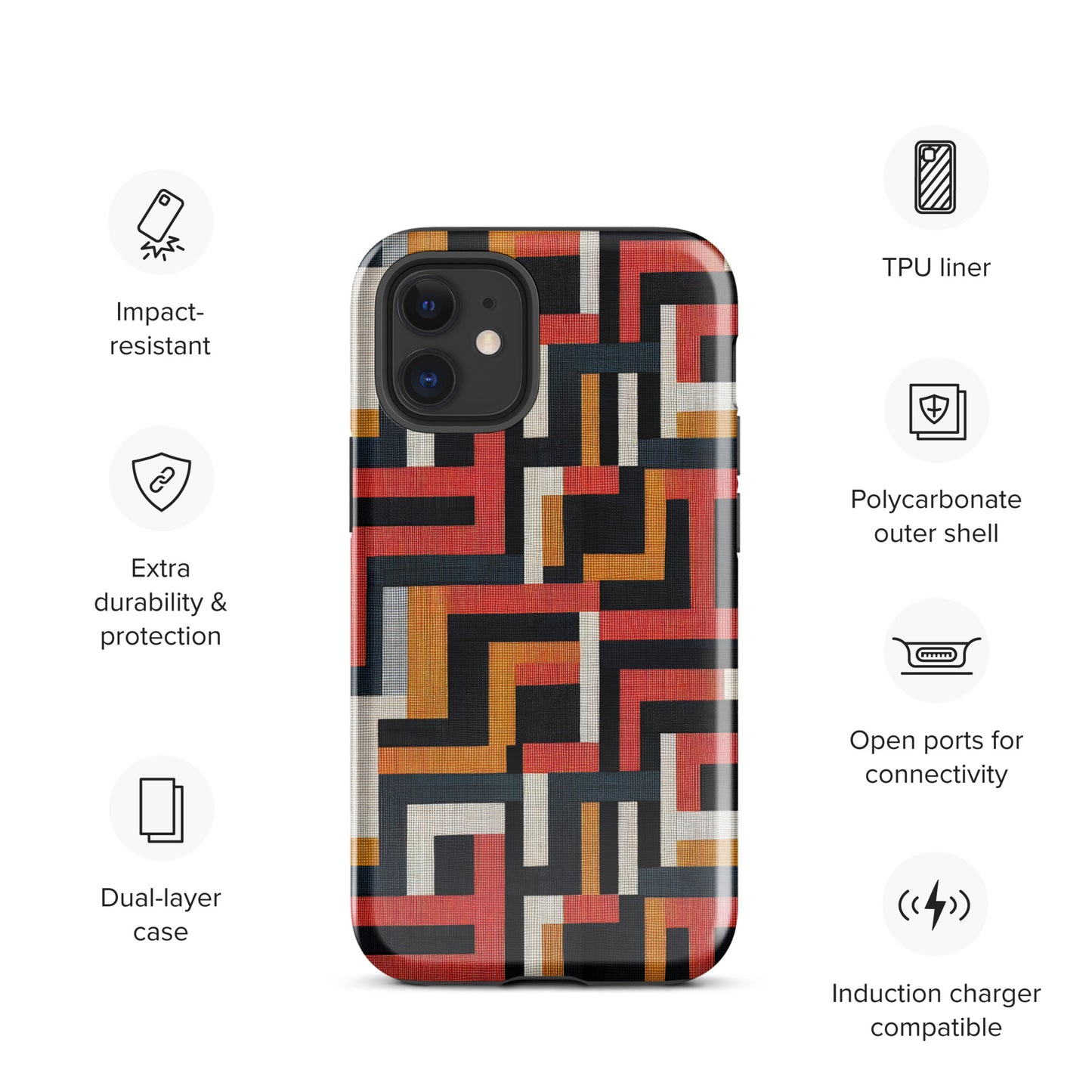 African Print Tough Case for iPhone®