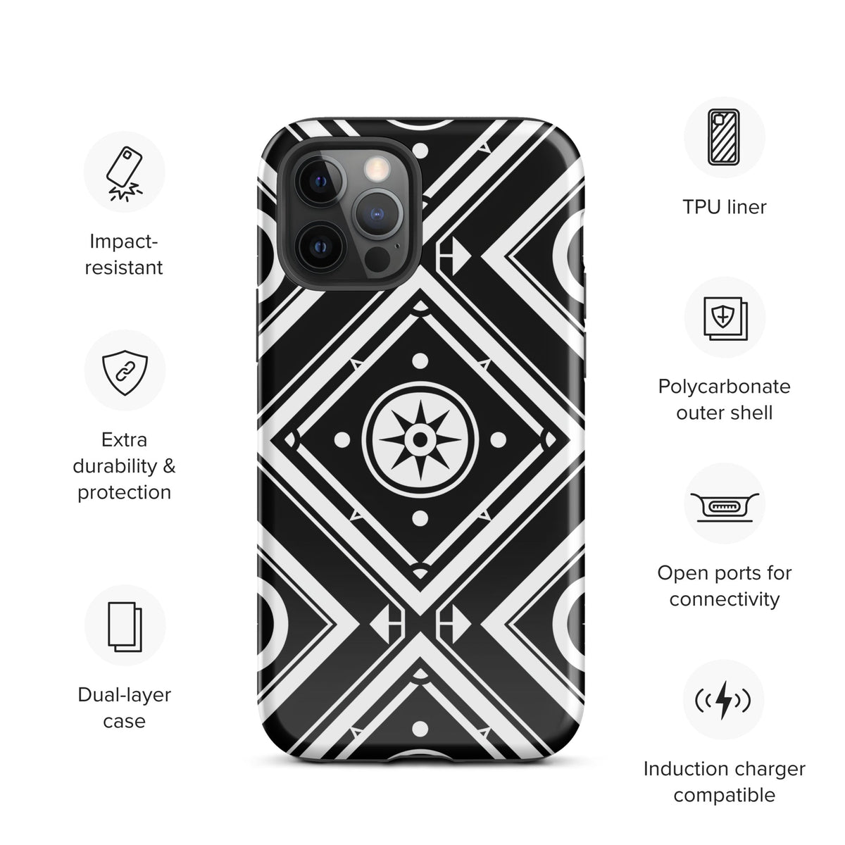 Tough Case for iPhone® Funky African