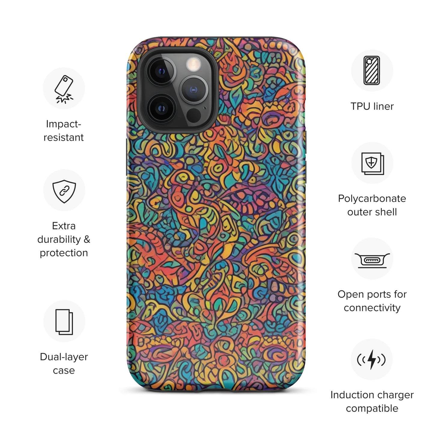 African Print Tough Case for iPhone®