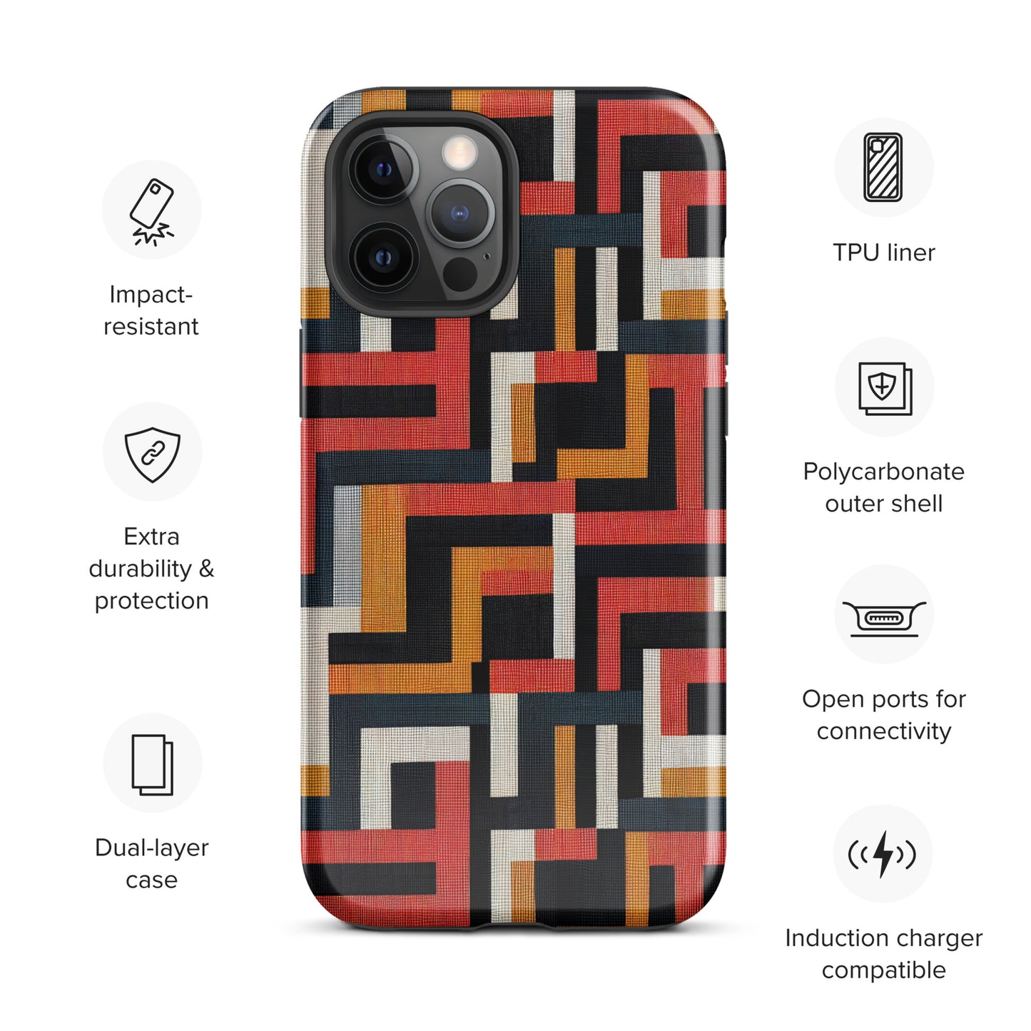 African Print Tough Case for iPhone®