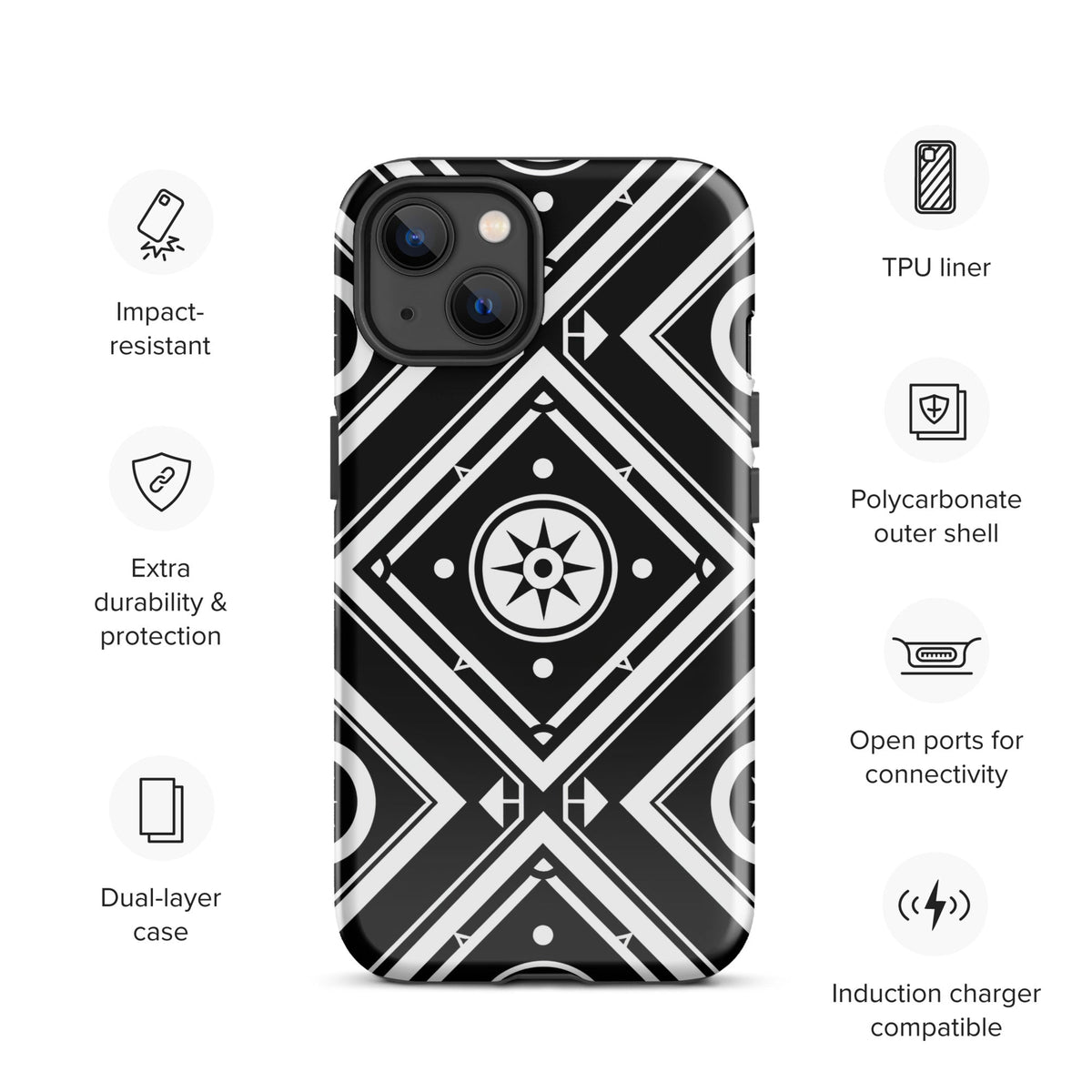 Tough Case for iPhone® Funky African