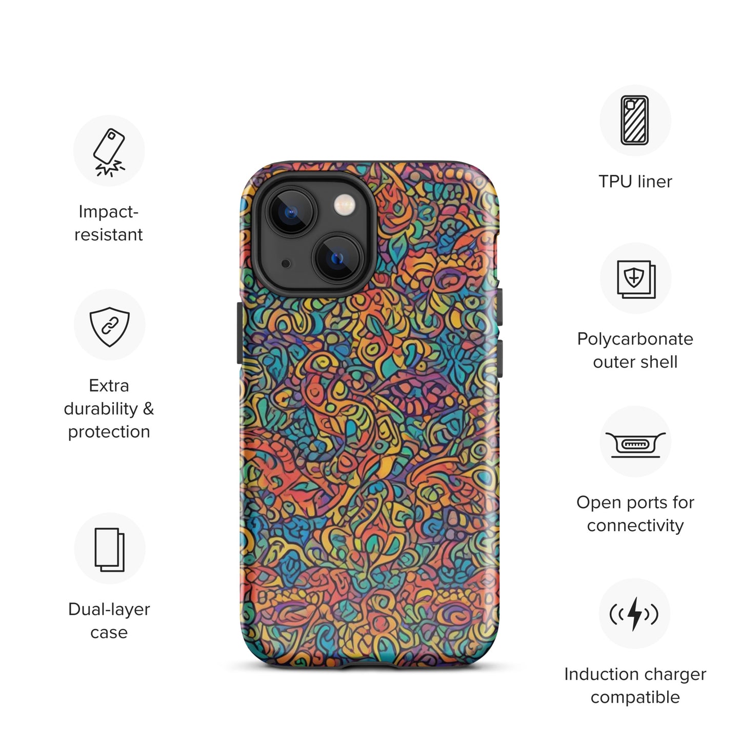 African Print Tough Case for iPhone®