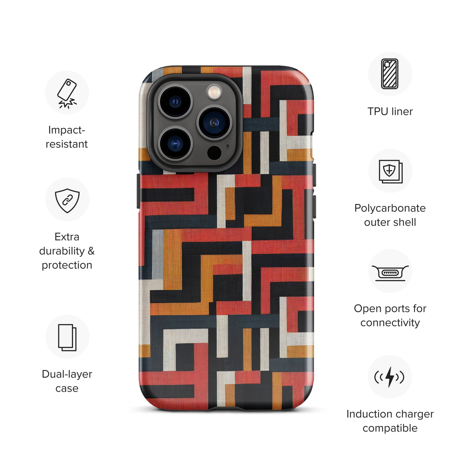 African Print Tough Case for iPhone®