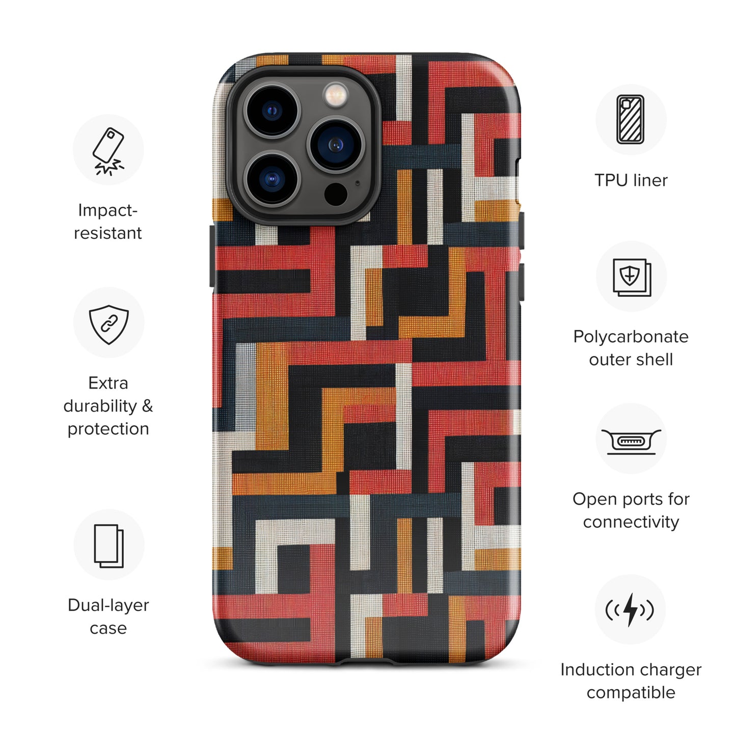 African Print Tough Case for iPhone®
