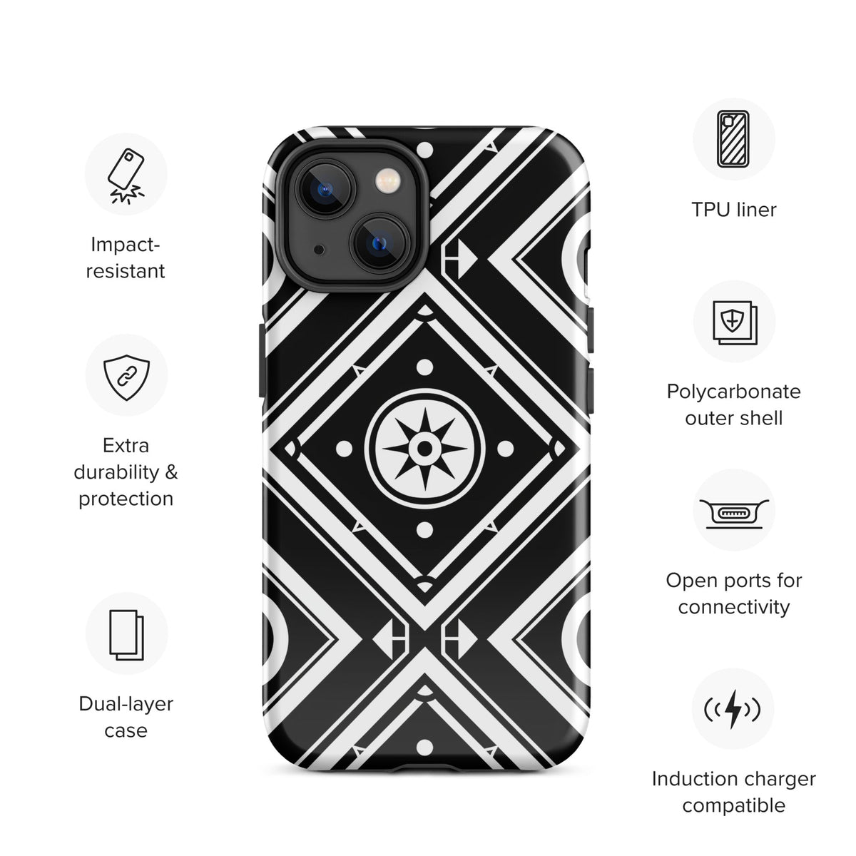 Tough Case for iPhone® Funky African
