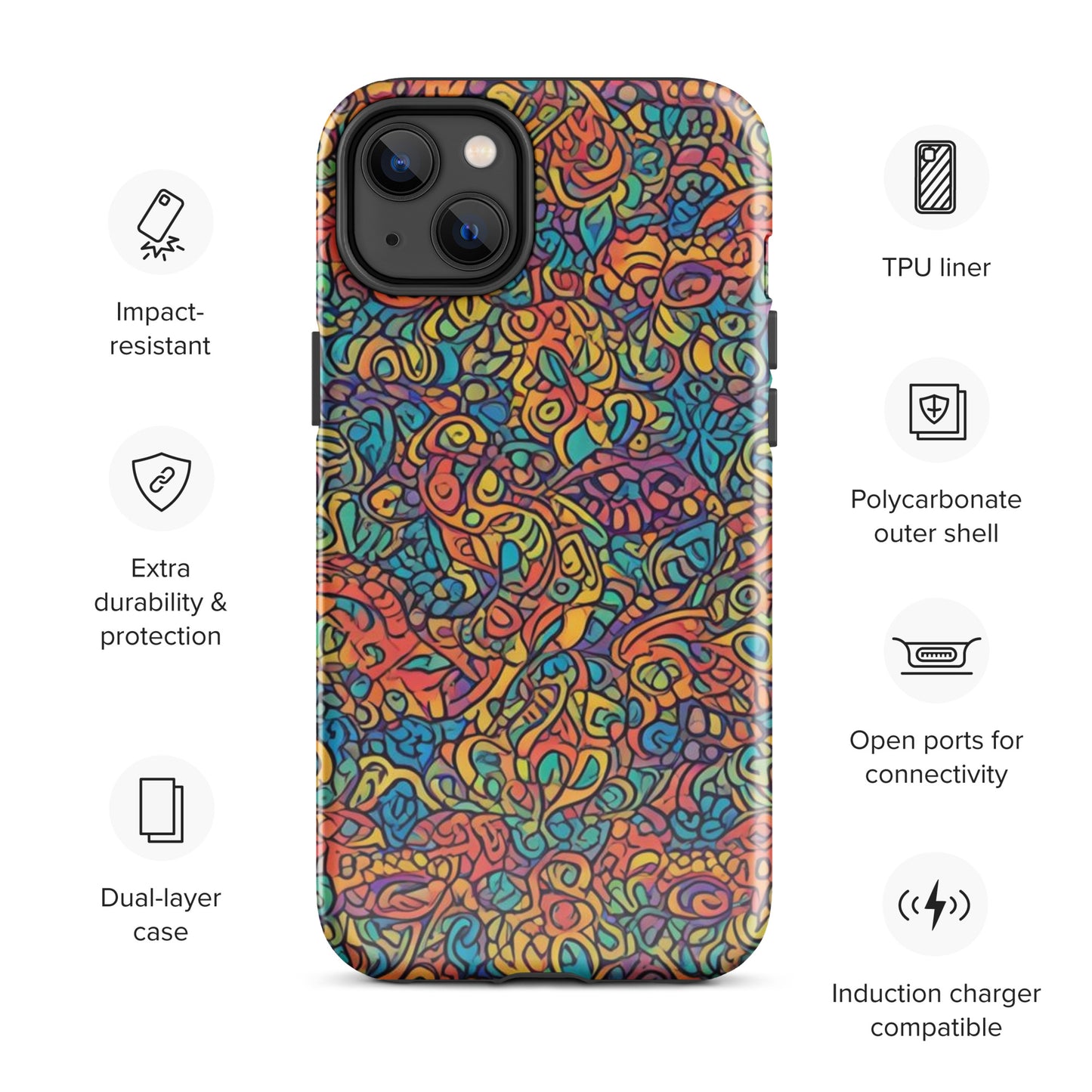 African Print Tough Case for iPhone®
