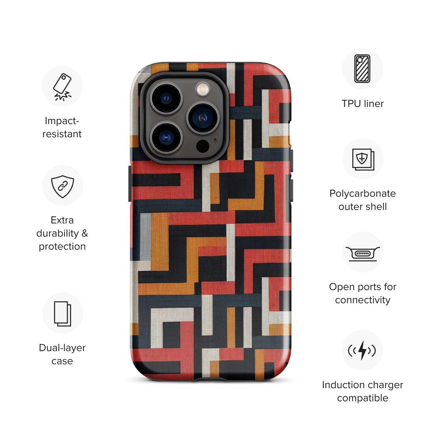 African Print Tough Case for iPhone®