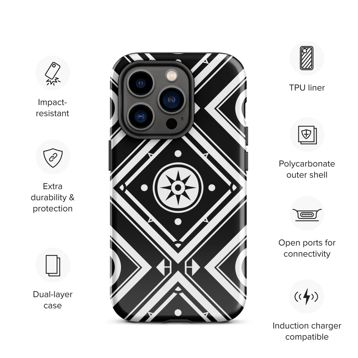 Tough Case for iPhone® Funky African