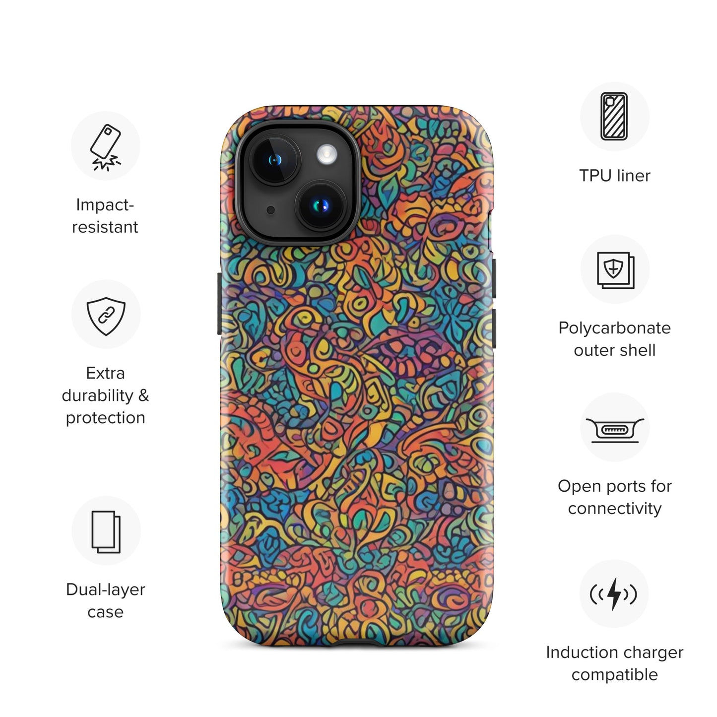 African Print Tough Case for iPhone®