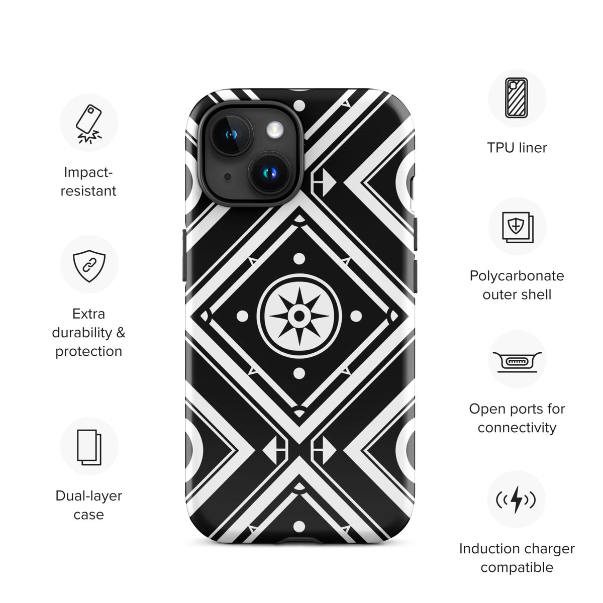 Tough Case for iPhone® Funky African