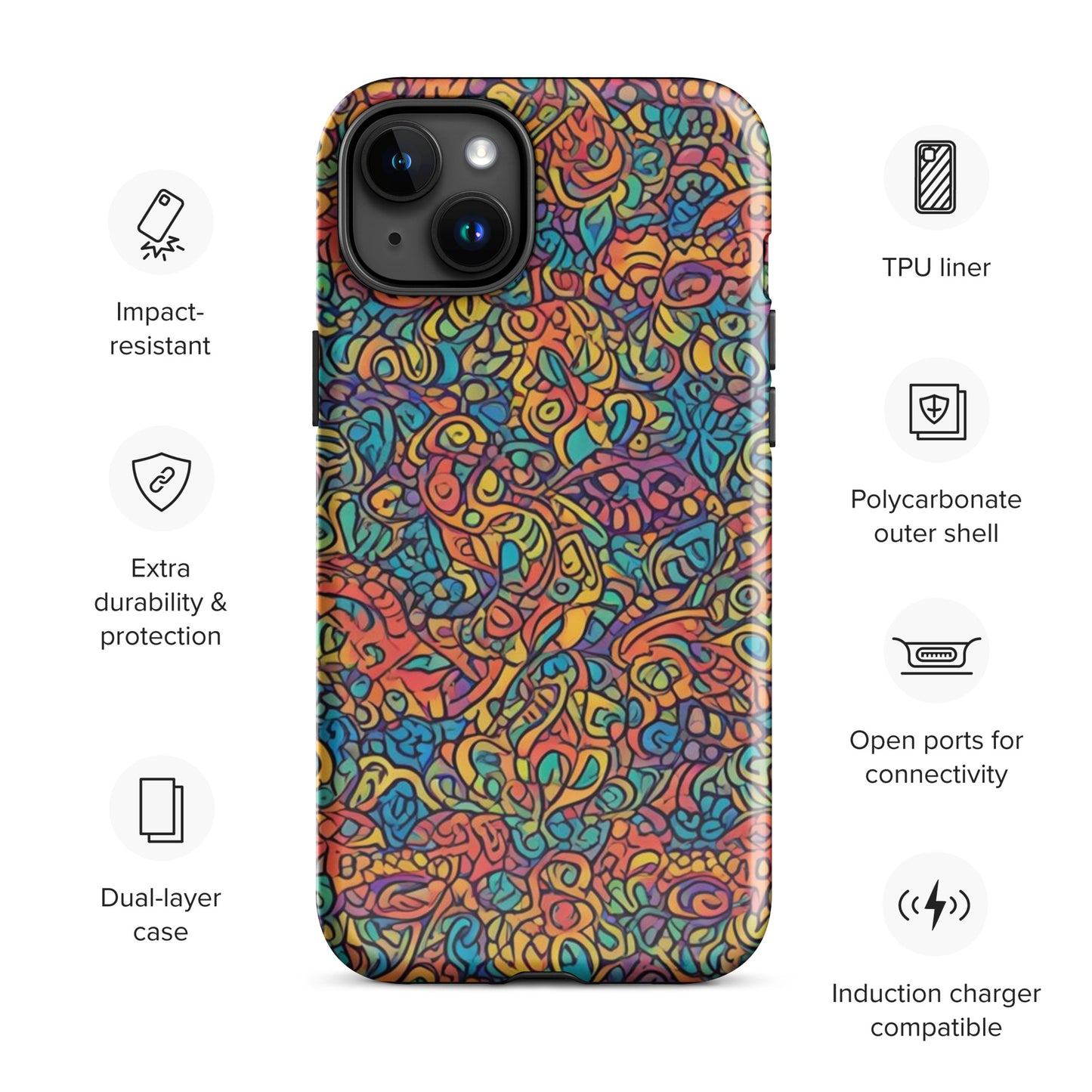 African Print Tough Case for iPhone®