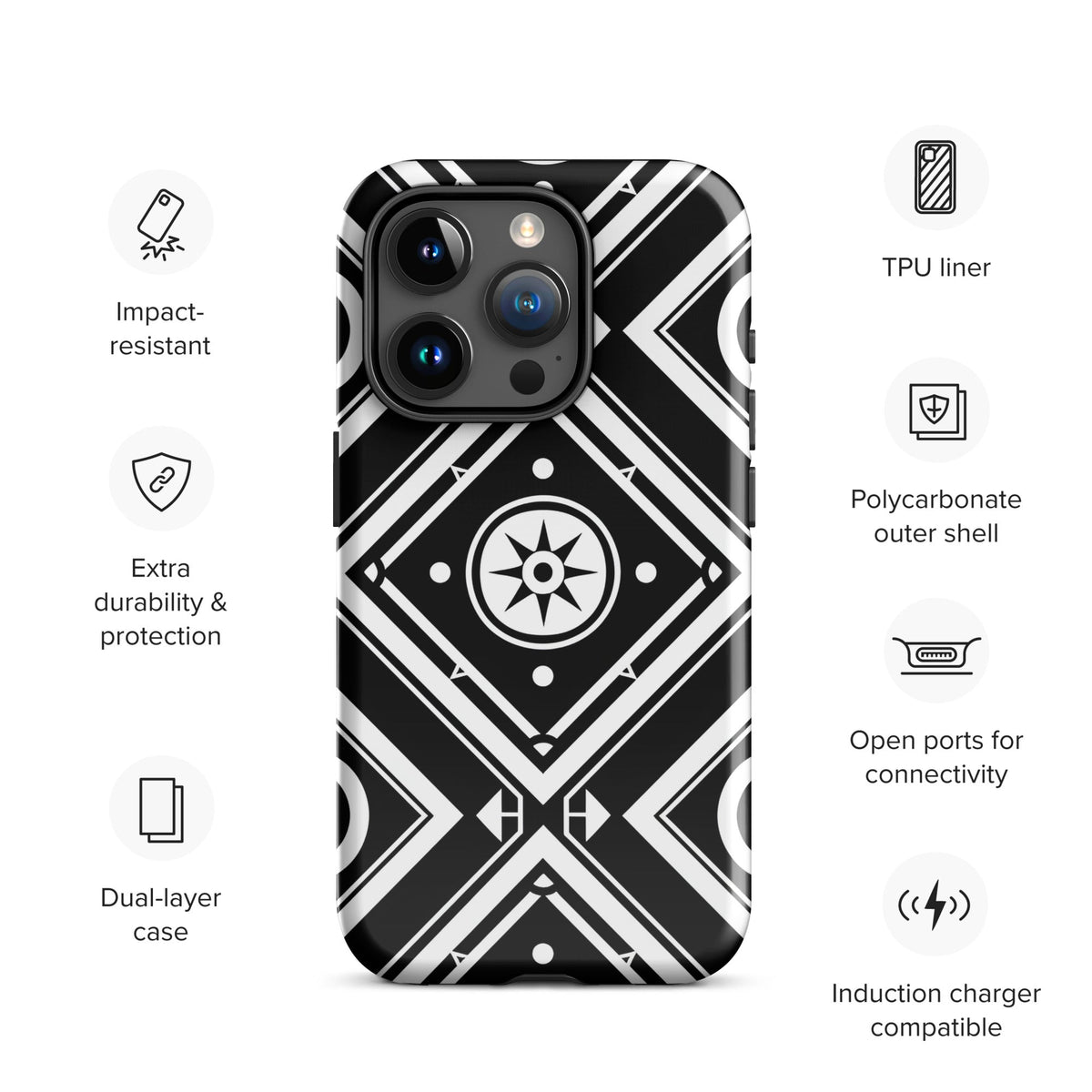 Tough Case for iPhone® Funky African