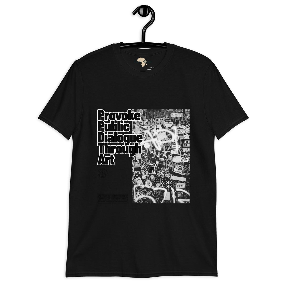 Provoke public dialogue unisex tee Funky African
