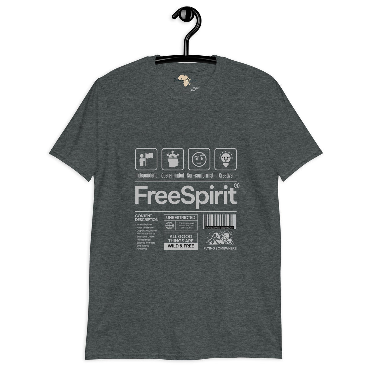 Free spirit unisex tee Funky African