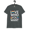 Love who you want unisex tee