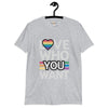 Love who you want unisex tee