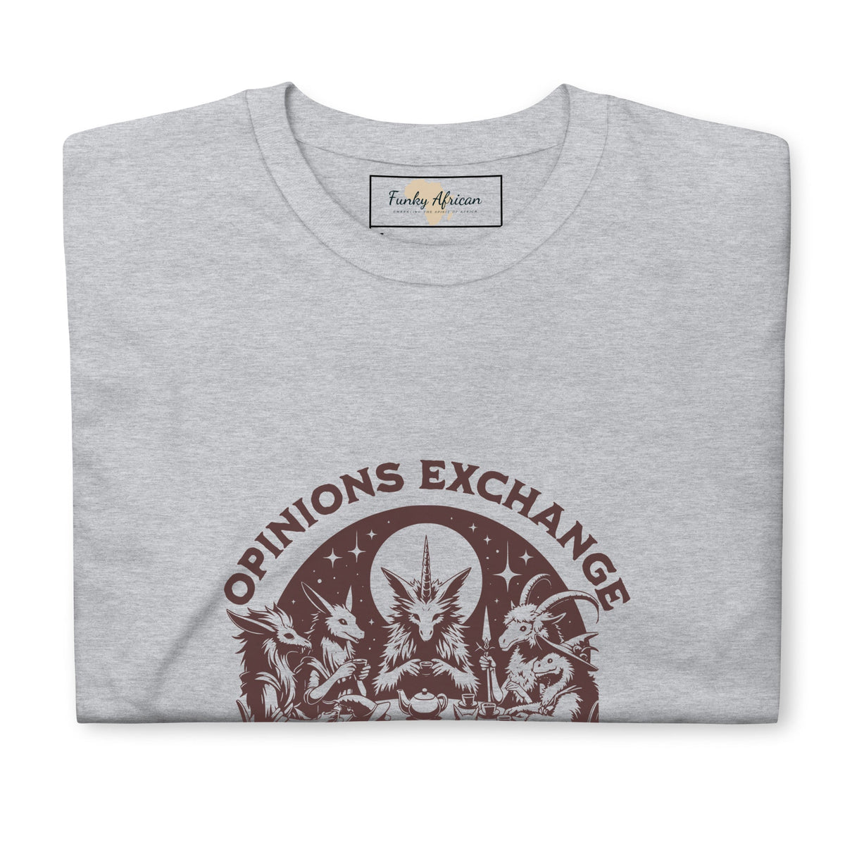 Opinions exchange unisex tee Funky African