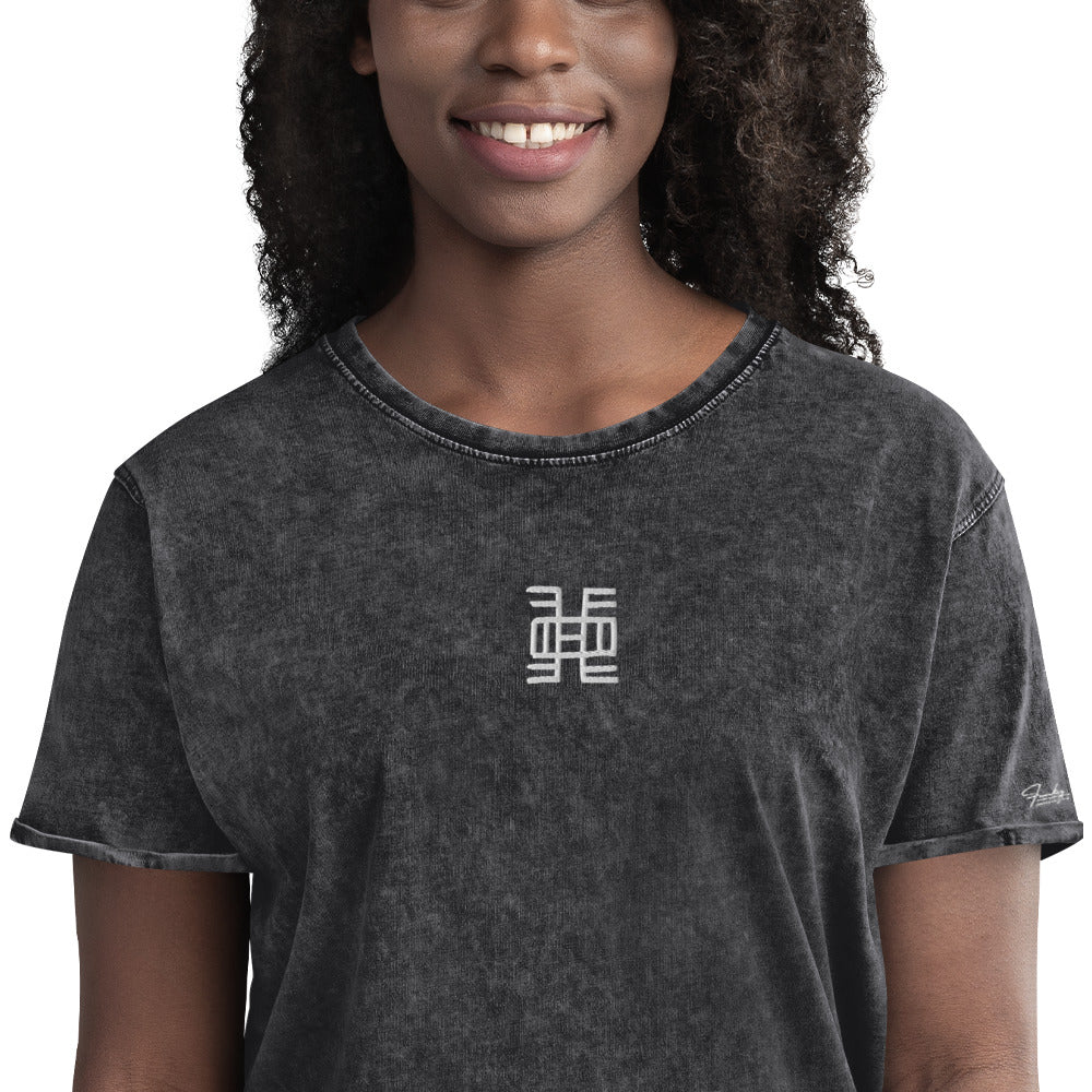 Gye Nyame Denim T-Shirt Funky African
