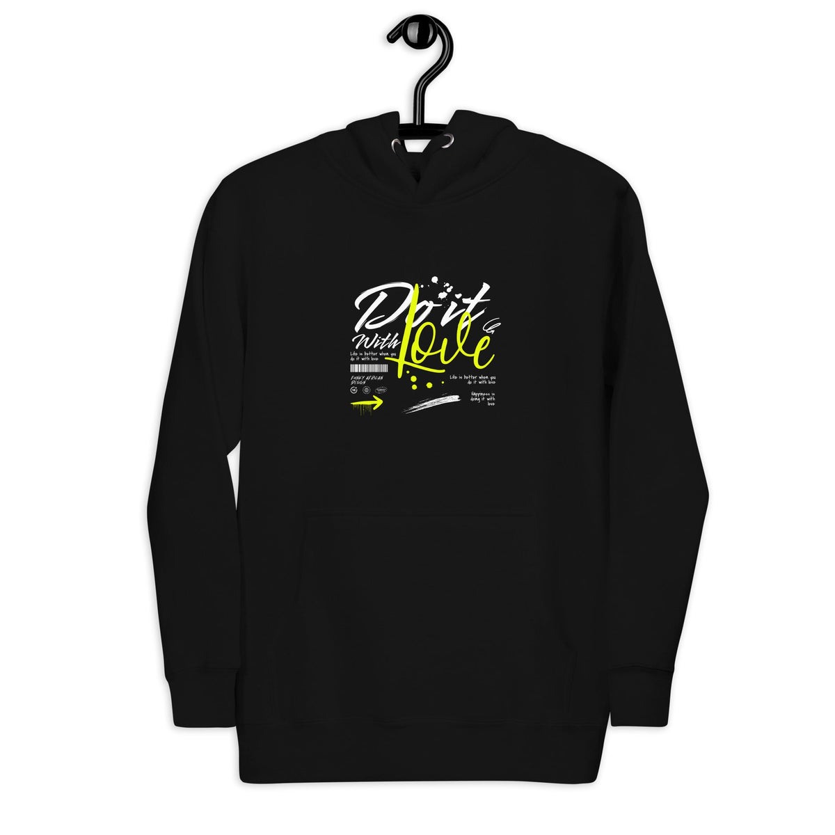 Go it with love unisex hoodie Funky African