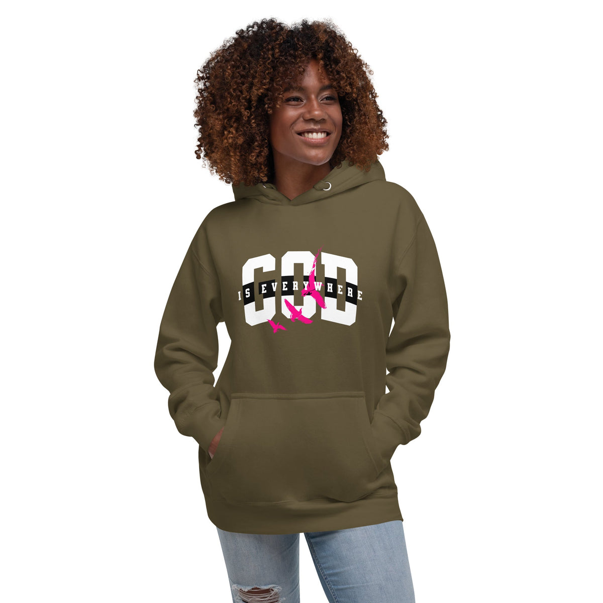God is everywhere Unisex Hoodie Funky African