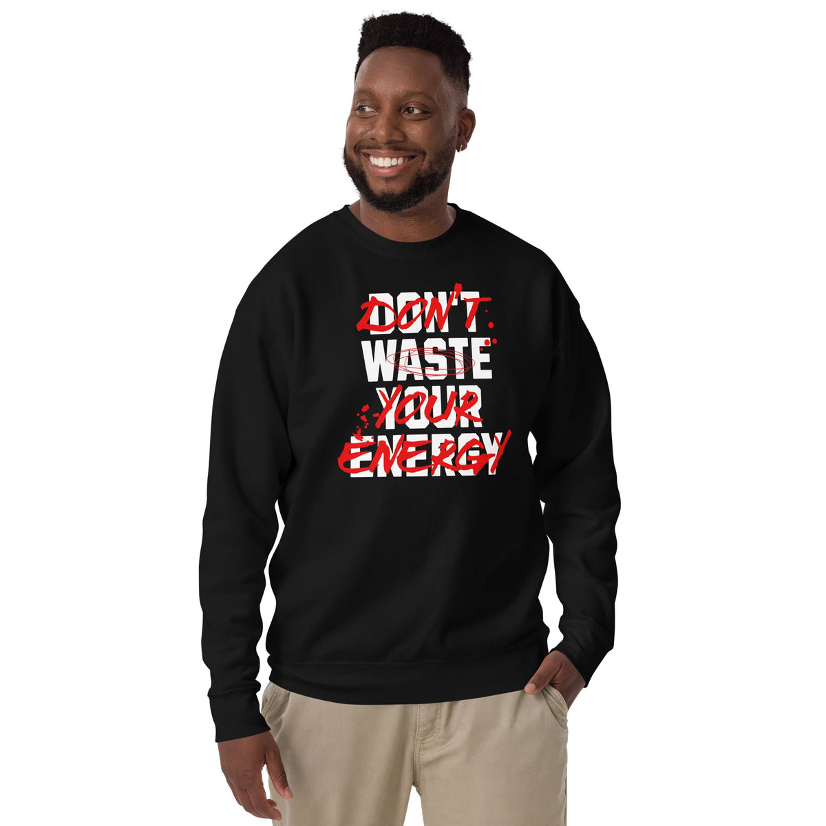 Don't waste unisex premium sweatshirt Funky African