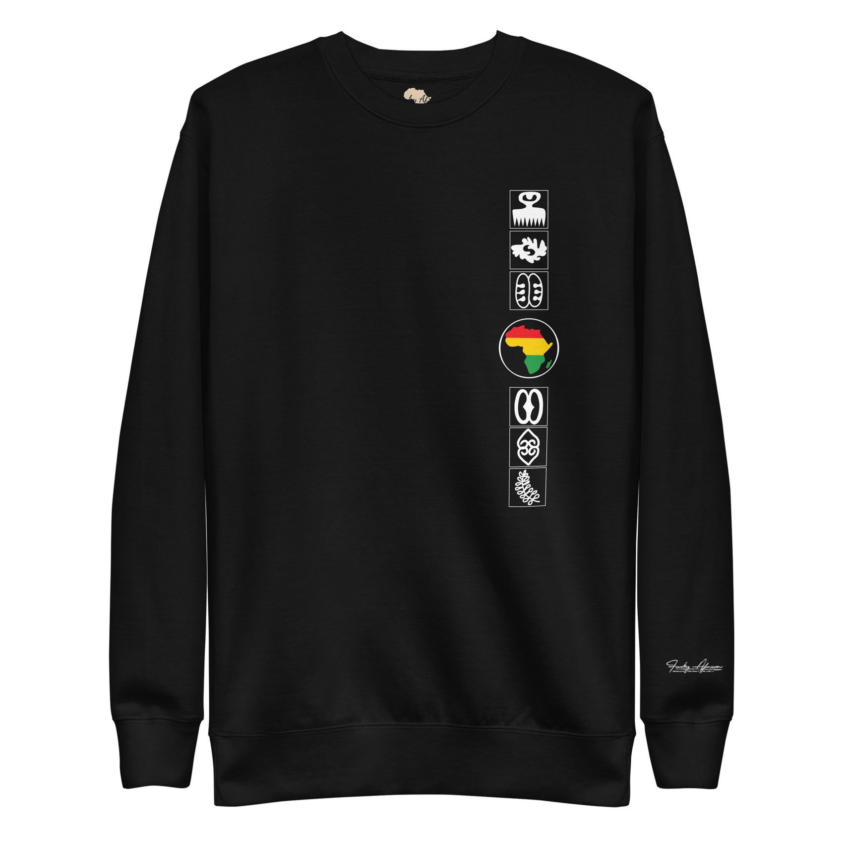 Adinkra Sided Unisex Premium Sweatshirt