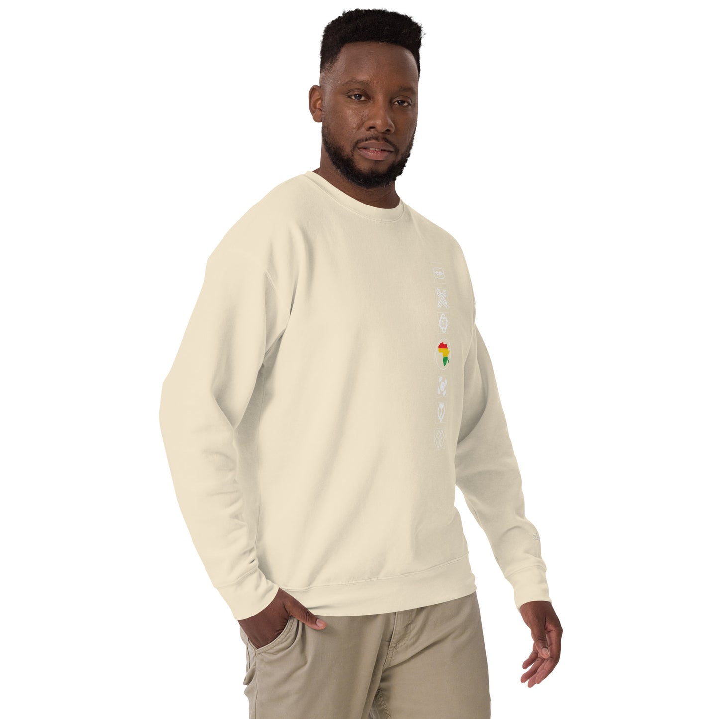 Adinkra Sided Unisex Premium Sweatshirt