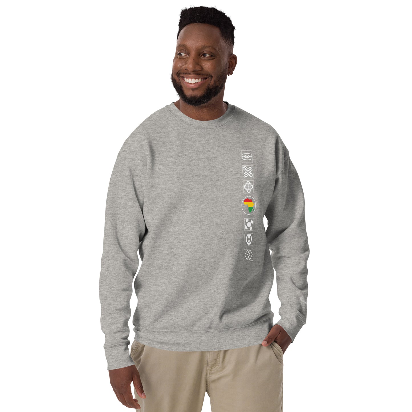 Adinkra Sided Unisex Premium Sweatshirt
