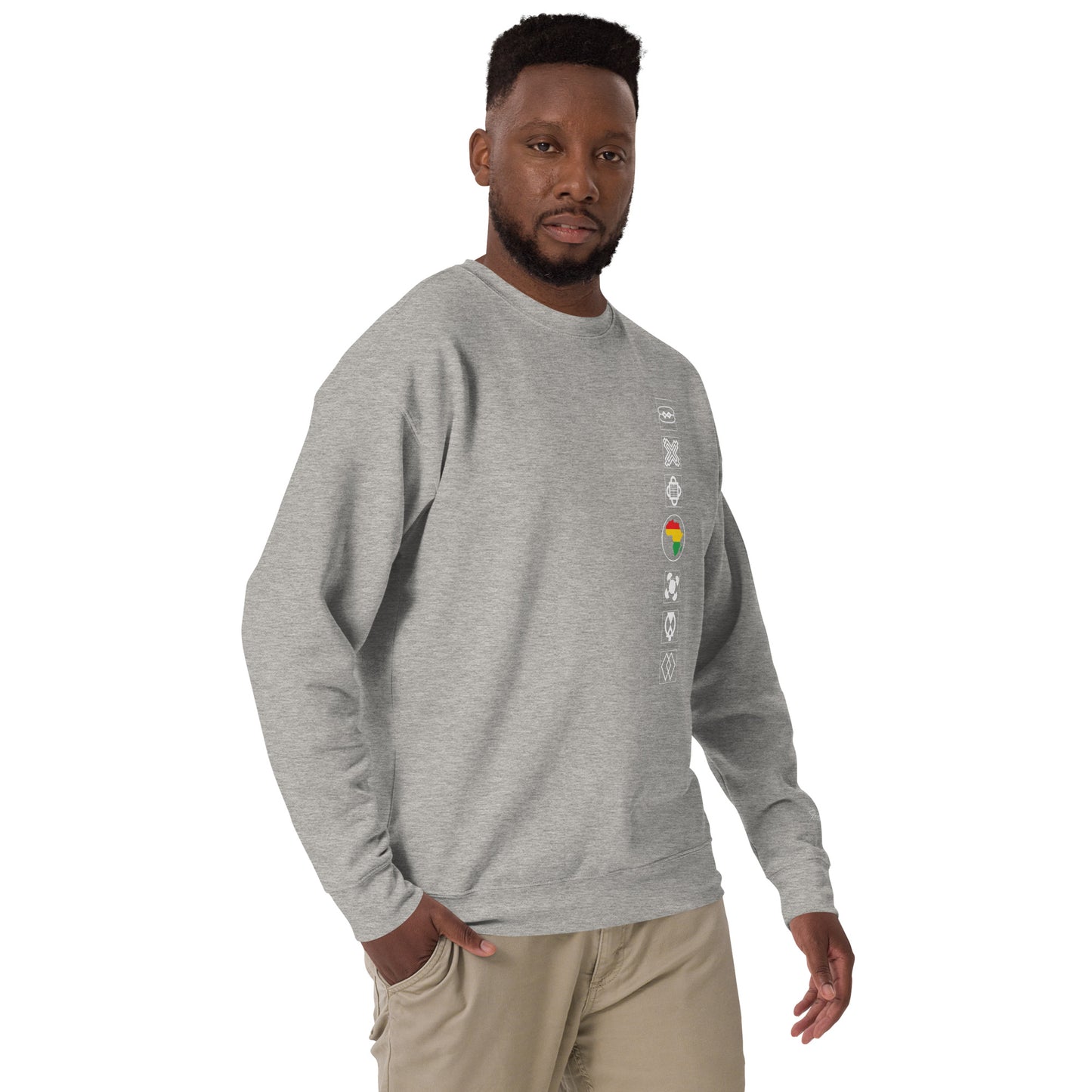 Adinkra Sided Unisex Premium Sweatshirt