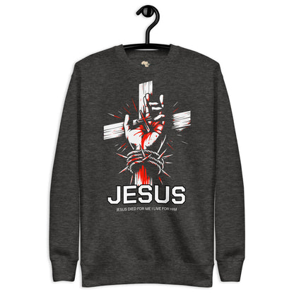 Jesus Died Unisex Premium Sweatshirt