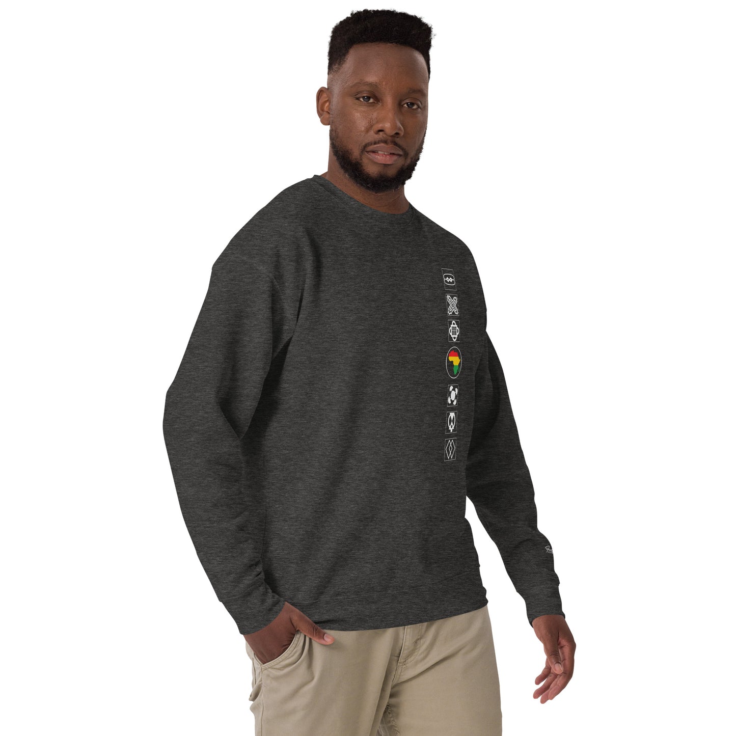 Adinkra Sided Unisex Premium Sweatshirt