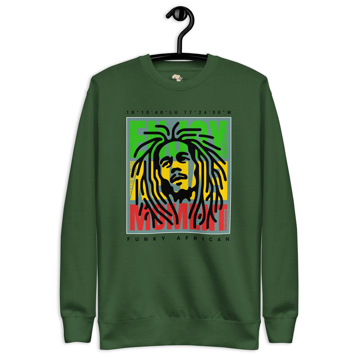 Enjoy every moment unisex premium sweatshirt Funky African
