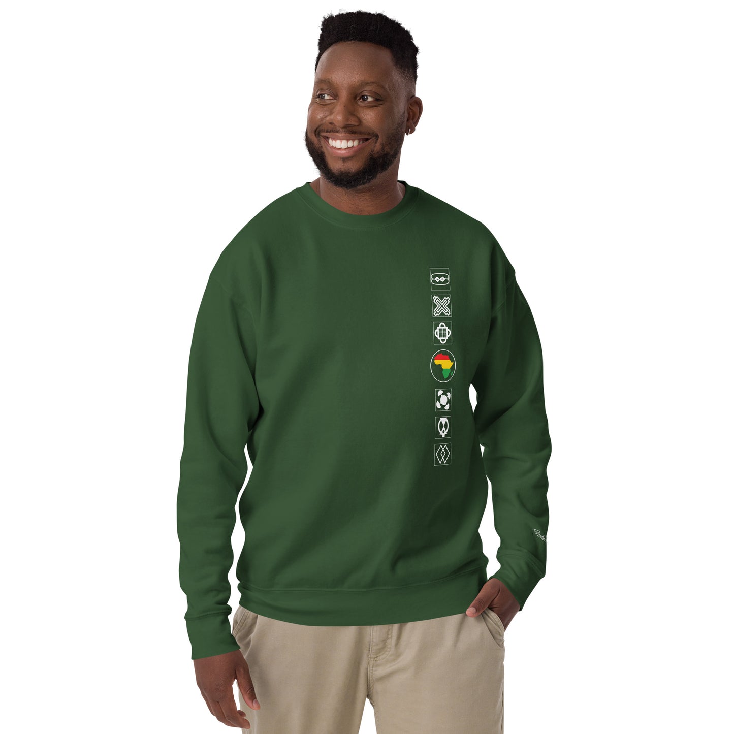 Adinkra Sided Unisex Premium Sweatshirt