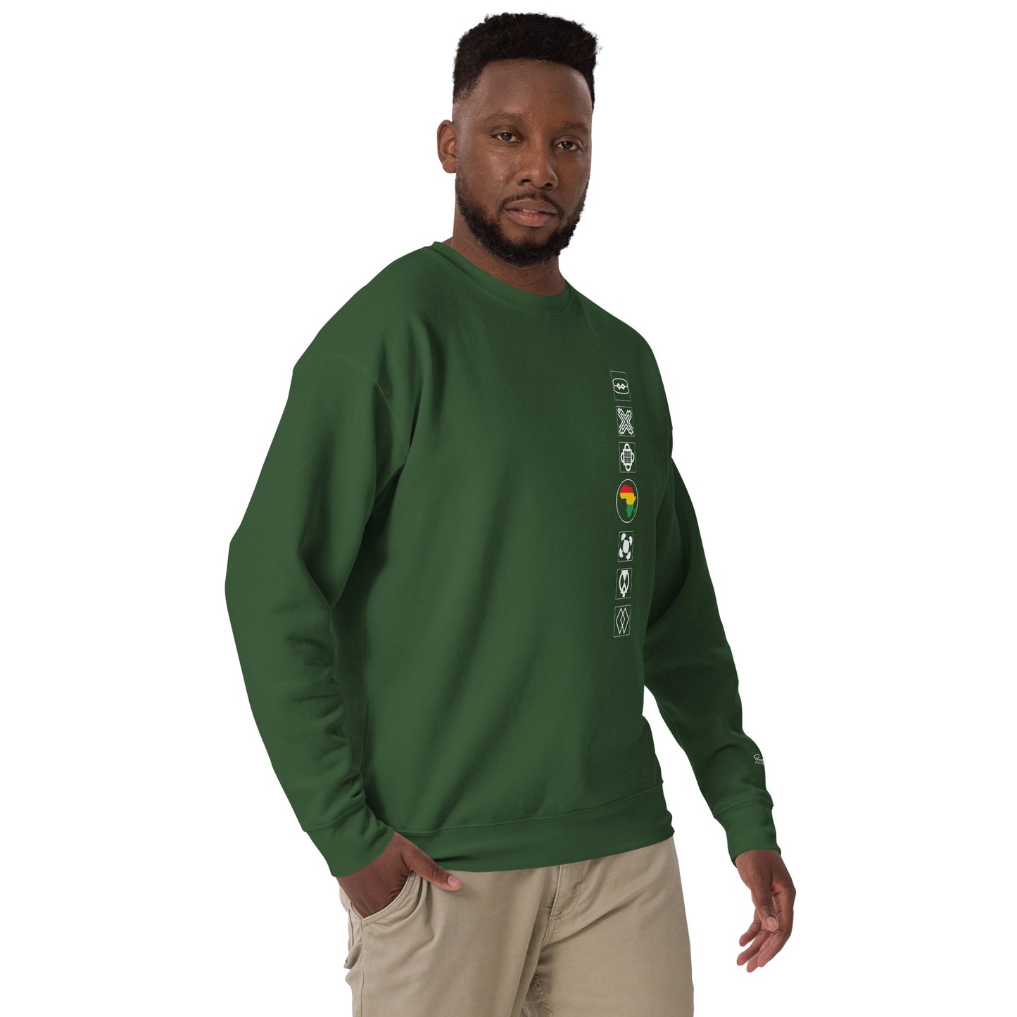 Adinkra Sided Unisex Premium Sweatshirt