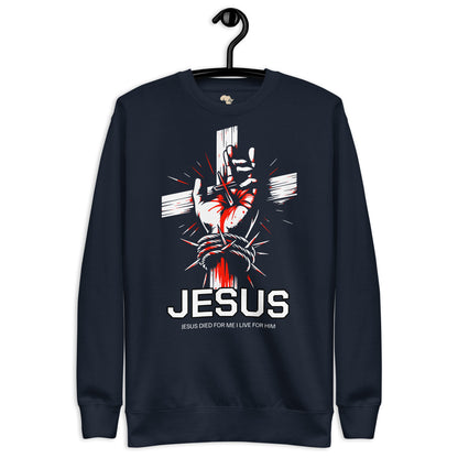 Jesus Died Unisex Premium Sweatshirt