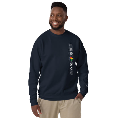 Adinkra Sided Unisex Premium Sweatshirt