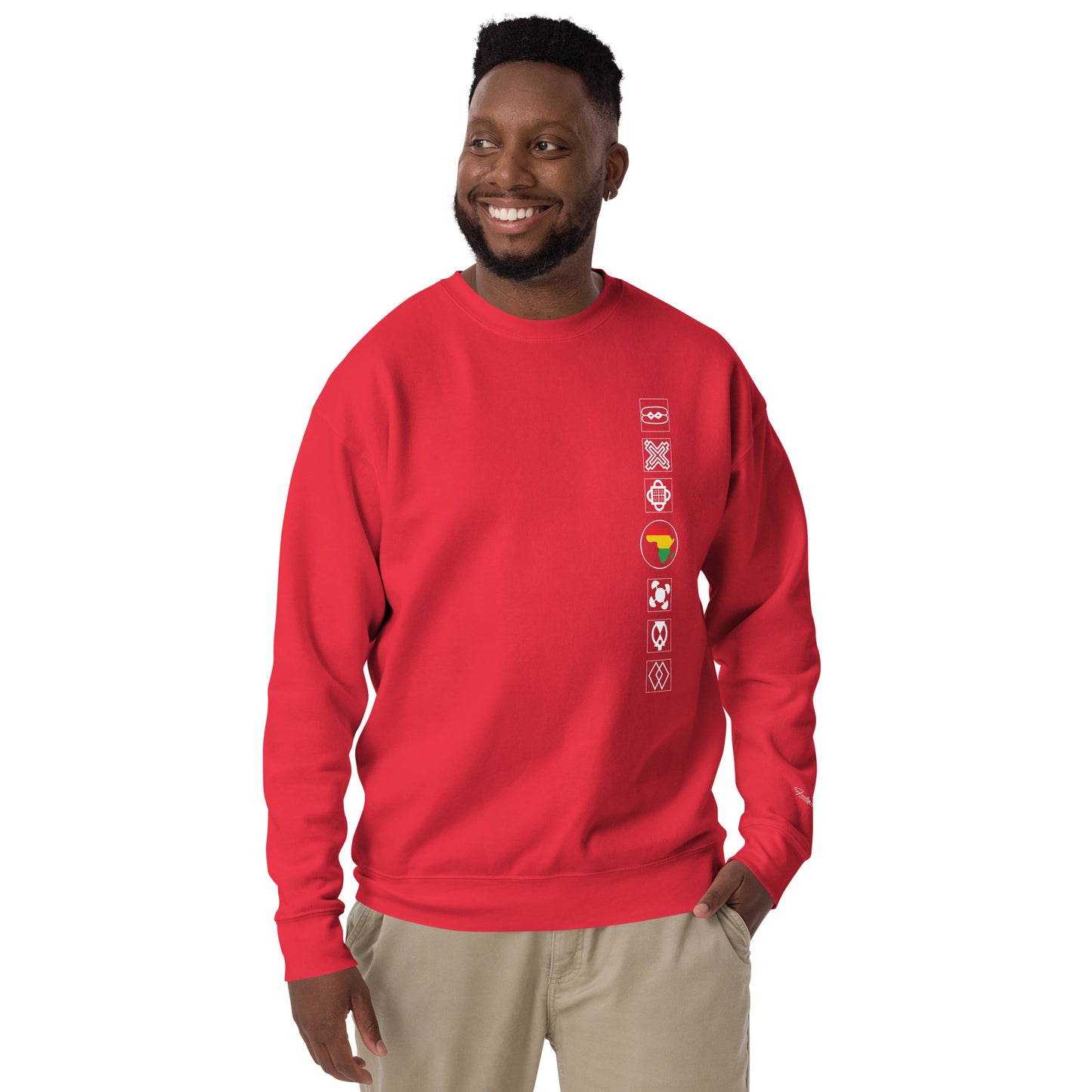 Adinkra Sided Unisex Premium Sweatshirt