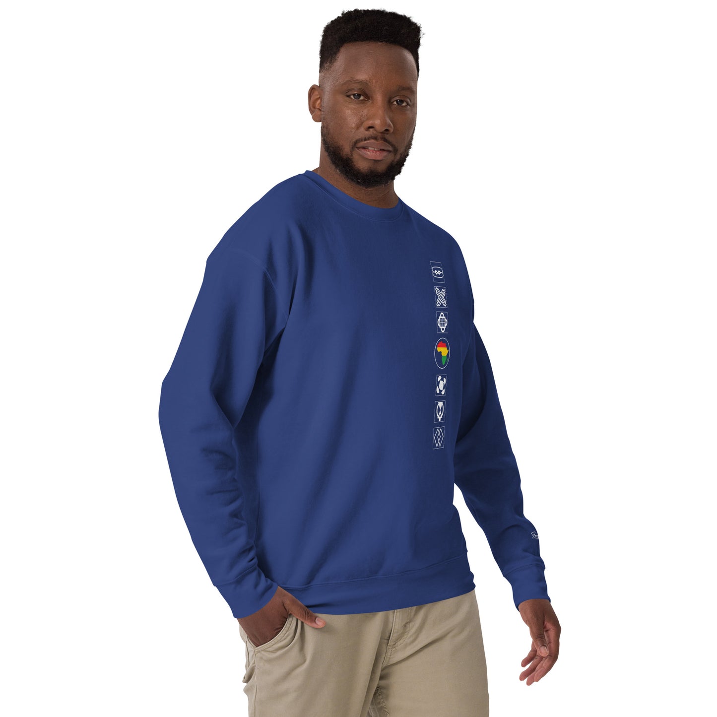 Adinkra Sided Unisex Premium Sweatshirt