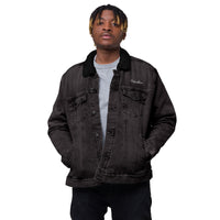 African Jungle Unisex denim sherpa jacket
