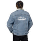 African Jungle Unisex denim sherpa jacket